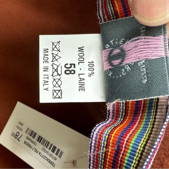 NWT Duran’s Terracotta 100% Wool Boho Fedora Hat - Picture 13 of 14